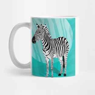 Zebra: cool stripes in pop art Mug